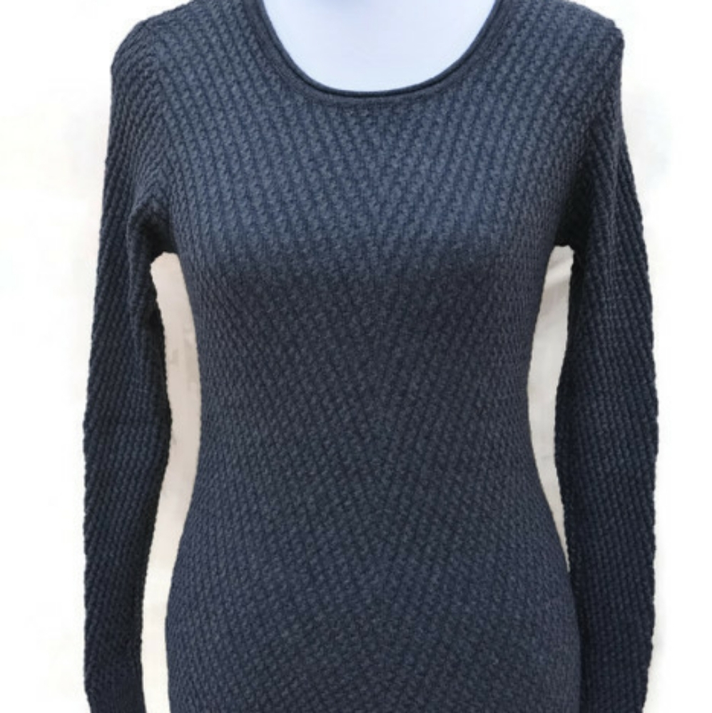 Cable knit wool cashmere blend sweater Sz M